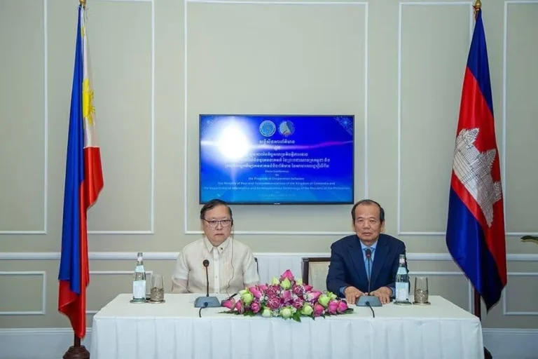 Enhancing eGov Super App: PH, Cambodia team up to promote digital transformation 3 DICT Secretary Ivan John E. Uy and right Cambodian Telecommunications Minister Chea Vandeth during joint press conference on the progress of their cooperation