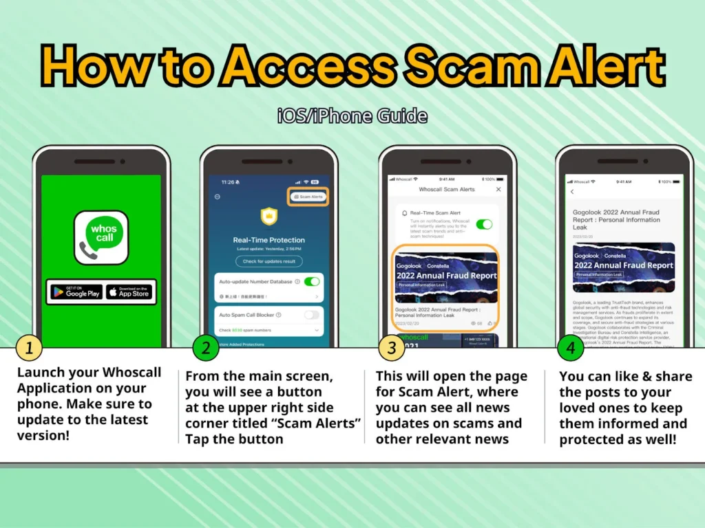 whoscall ph how to access scam alert 2