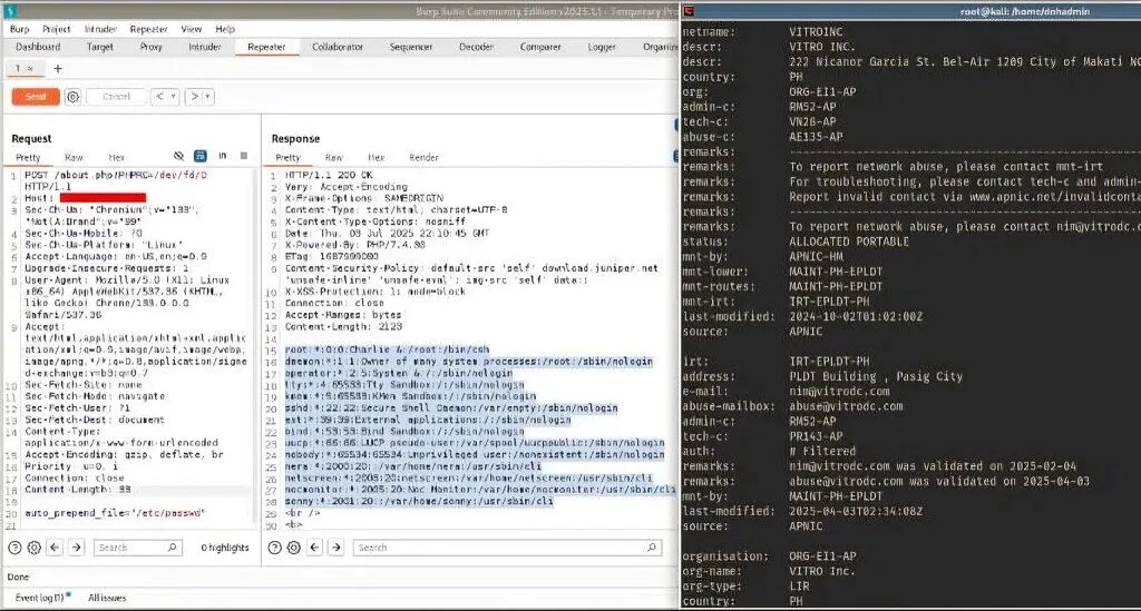 VITRO denies breach, vows stronger cybersecurity measures 1 IN PHOTO A hacker raises eyebrows after posting what appears to be a live exploit targeting a VITRO Inc