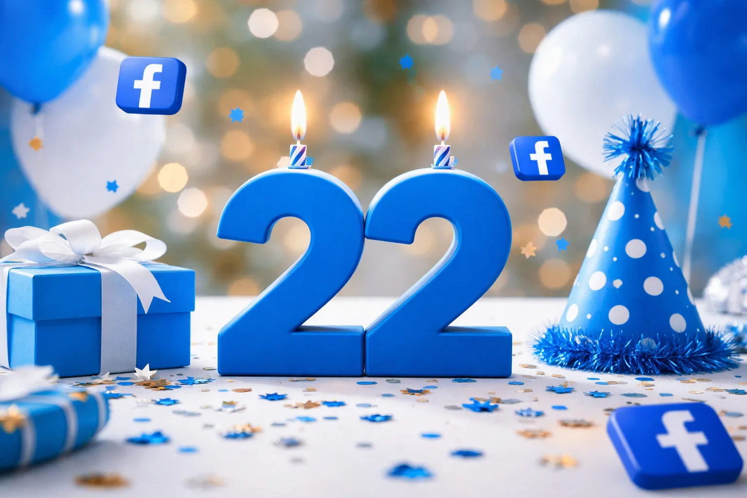 Facebook marks 22 years today