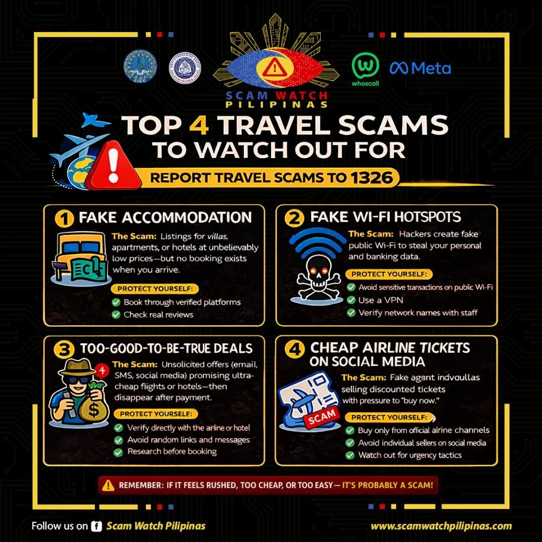 Scam Watch Pilipinas flags top 4 travel scams as airfare rises ahead of Holy Week travel rush