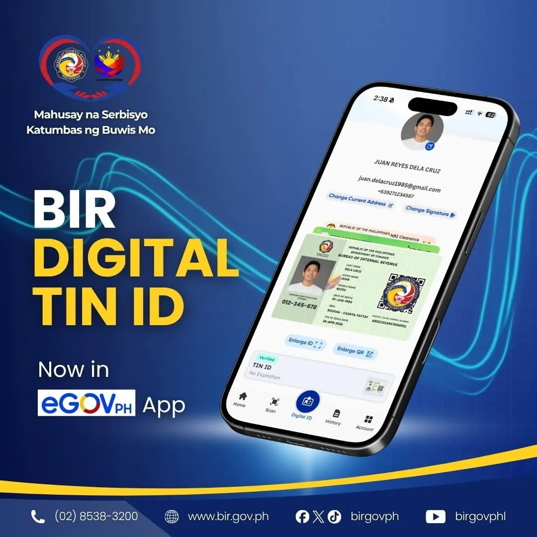 BIR Digital TIN ID now available through eGovPH app