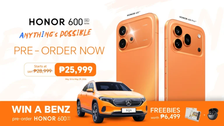 Buy a smartphone, drive home a Mercedes-Benz? HONOR 600 Series launch stirs buzz in PH tech scene 11 Main KV Pre order the new HONOR 600 Series from just ₱25999 and drive home a Mercedes Benz