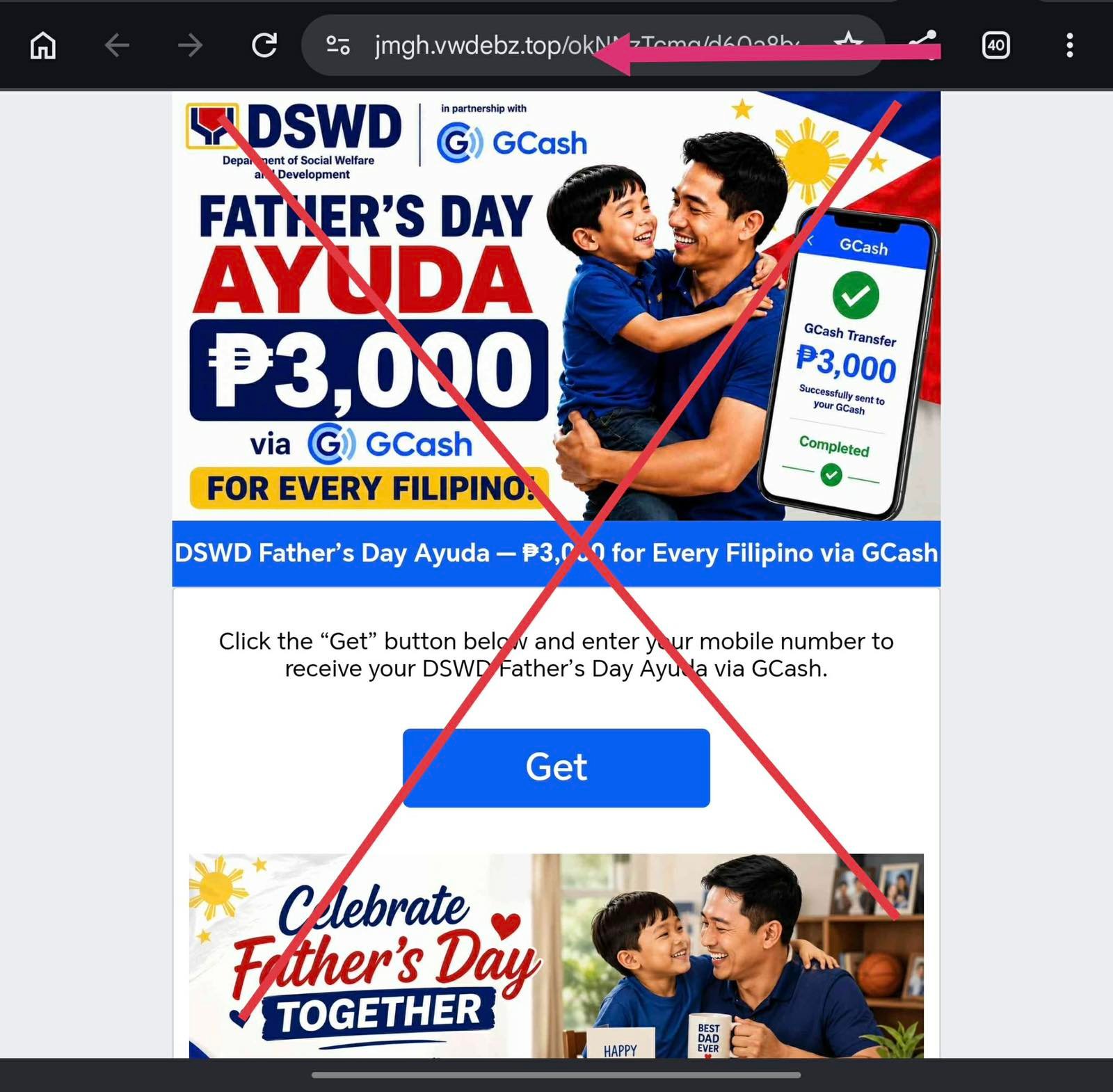 Fathers daya scam SWP