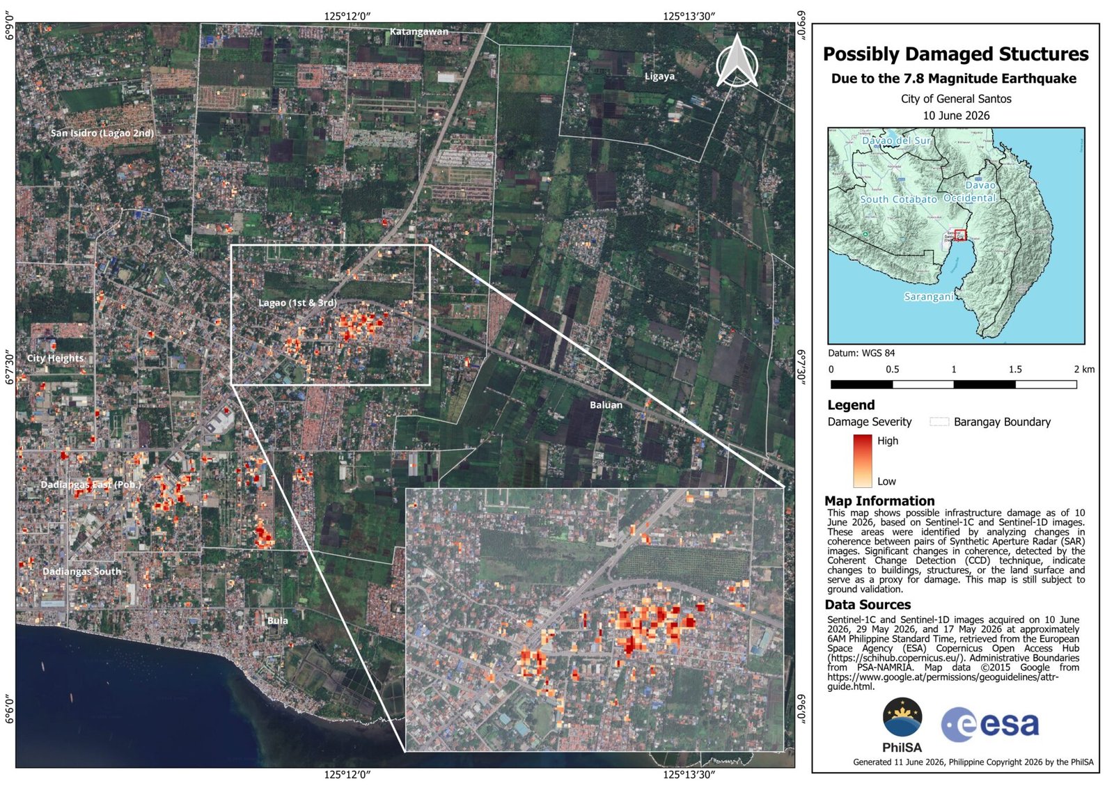 Possibly Damaged Structures
